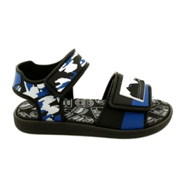Boys 'Sandals Rider 83453 AG294 Black/Blue/White černý