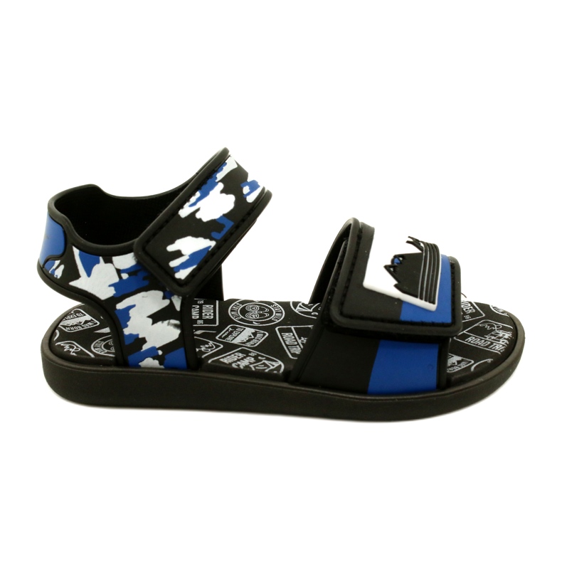 Boys 'Sandals Rider 83453 AG294 Black/Blue/White černá