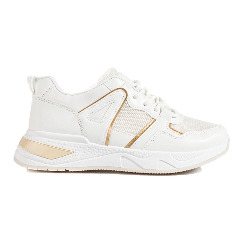 Dámské bílé tenisky na silné podrážce Shelovet bílý