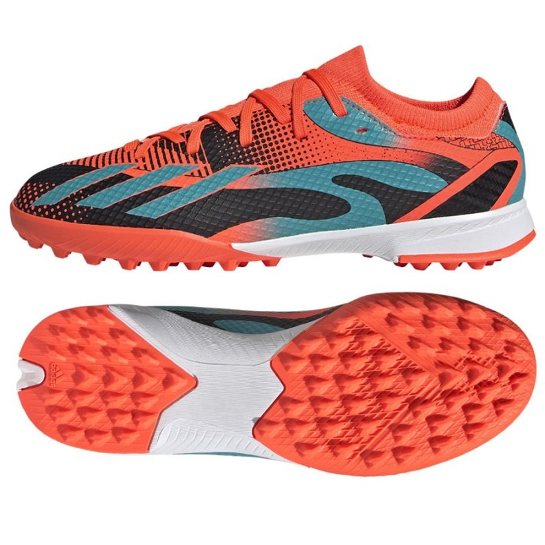 Kopačky Adidas X Speedportal Messi.3 Tf Jr GZ5141 oranžový pomeranče a červené