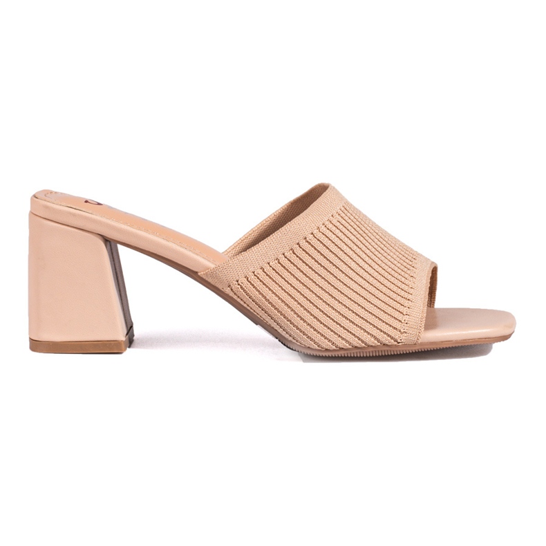 Dámské textilní pantofle Shelovet béžové béžový