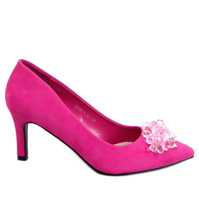 Seastar Semišové cvočky Breinne Fuchsia s kamínky růžový