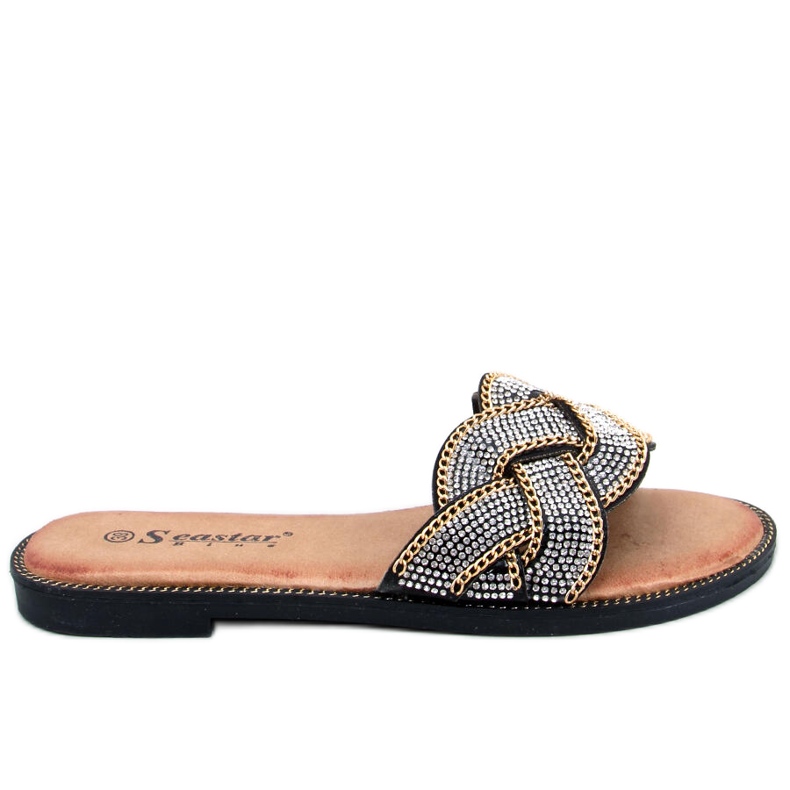 PA1 Magali Black zirkonové jezdce černá