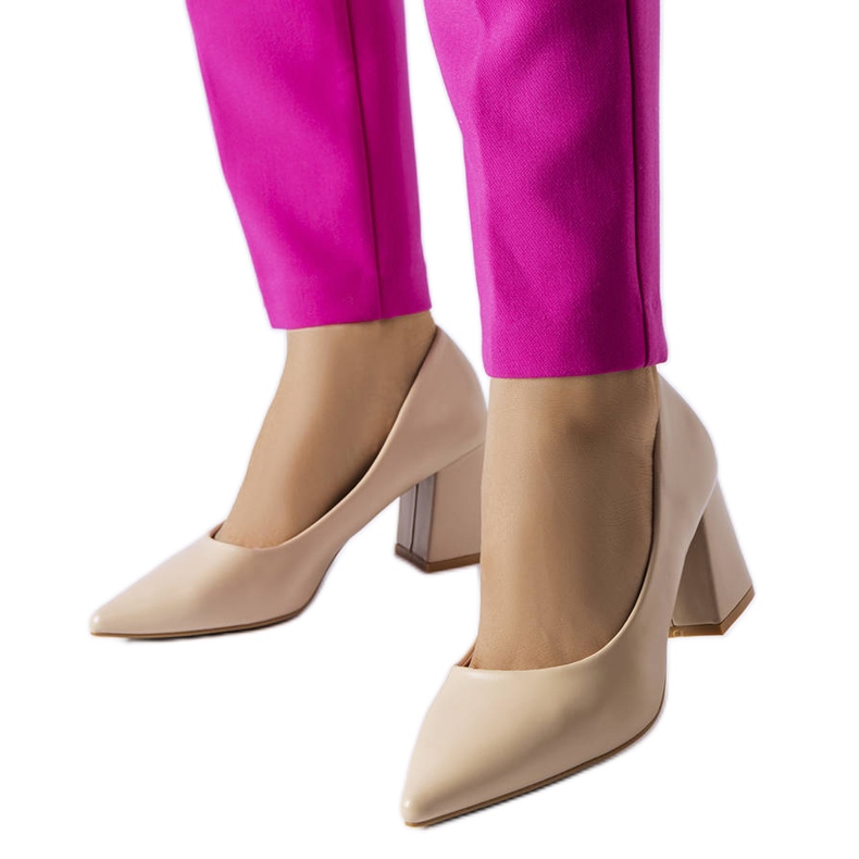 Béžové jehlové lodičky Fanchon béžový