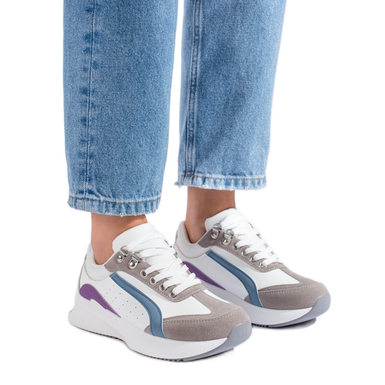 Dámské vícebarevné tenisky Shelovet bílý Dámské vícebarevné tenisky Shelovet bílý