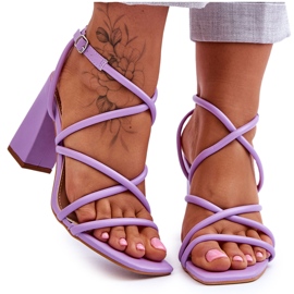 Klasické sandály na vysokém podpatku Purple Lucetta fialový Klasické sandály na vysokém podpatku Purple Lucetta fialový