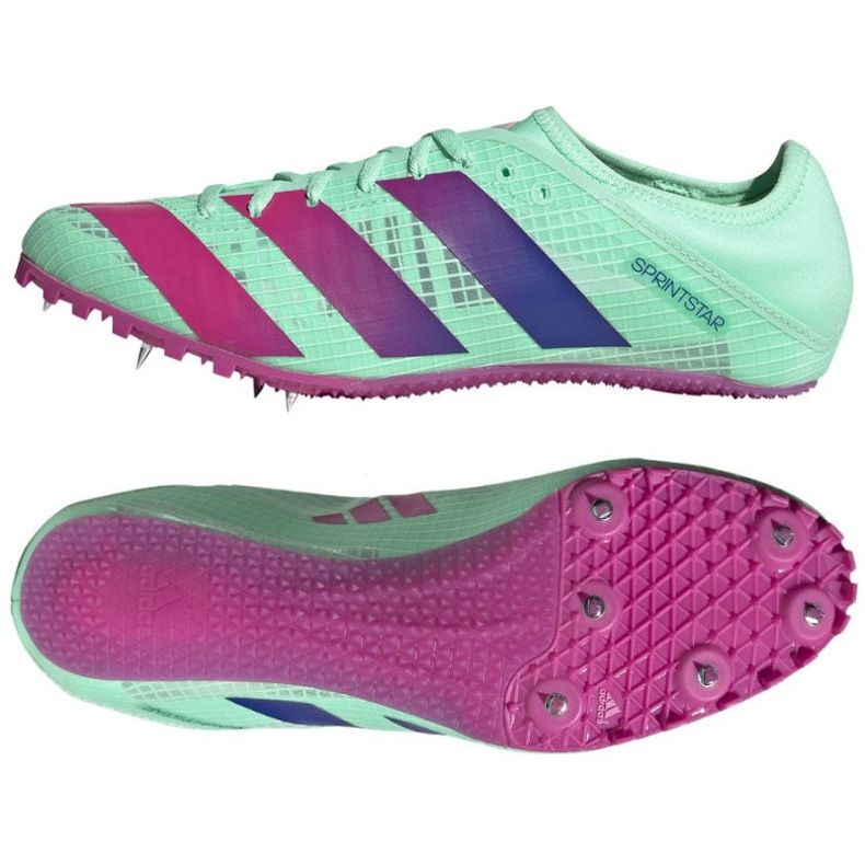Spike boty adidas Sprintstar M GV9067 modrý