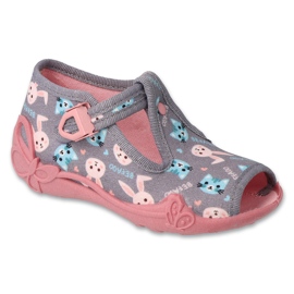 Dětské boty Befado 213P139 růžový šedá Dětské boty Befado 213P139 růžový šedá