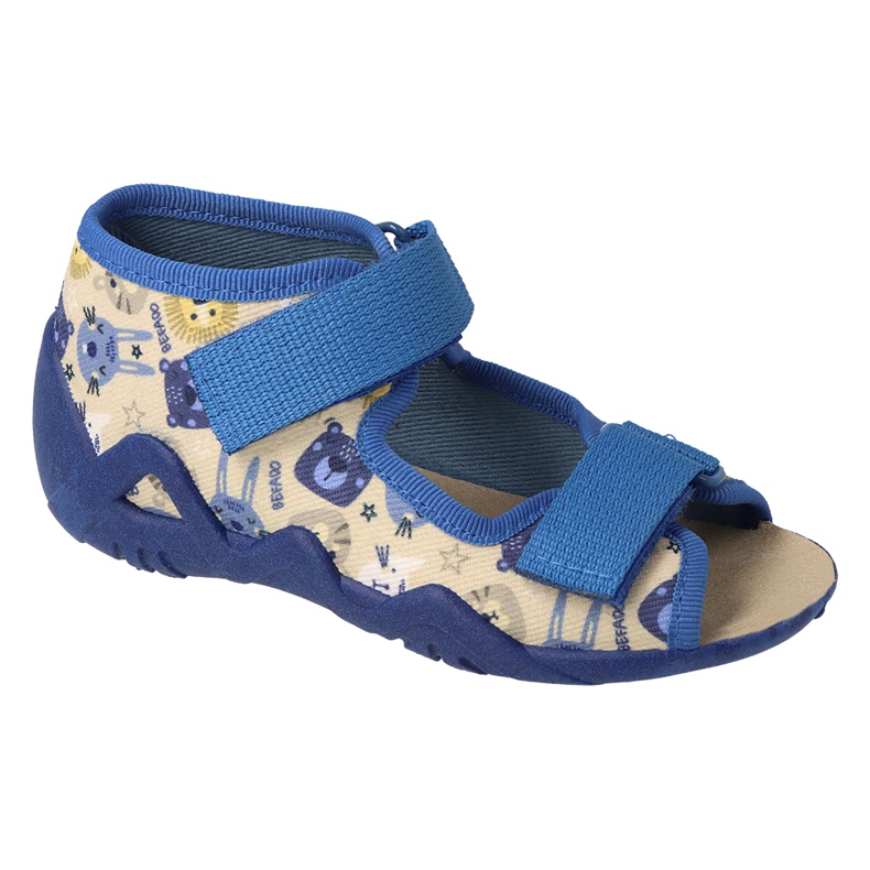 BEFADO SANDALS DĚTSKÁ KODNICKÁ Vložka 350P040 BEIGE BEIGE béžový