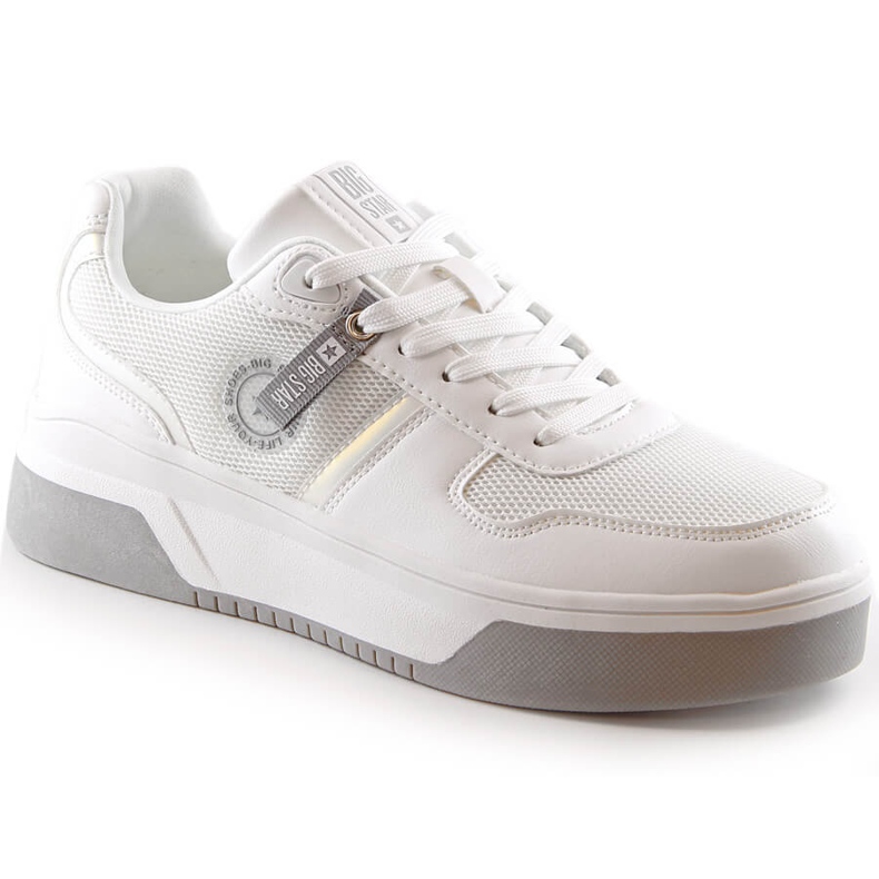 Dámská sportovní obuv šněrovaná bílá Big Star LL274A024 bílý Dámská sportovní obuv šněrovaná bílá Big Star LL274A024 bílý