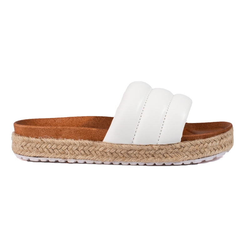 Dámské espadrilky na silné podrážce Vinceza white bílý