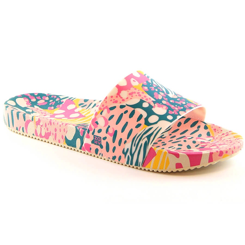 Pohodlné dámské pantofle, elastické, voňavé vícebarevné ZAXY Manifestar Color Slide HH285097 vícebarevný Pohodlné dámské pantofle, elastické, voňavé vícebarevné ZAXY Manifestar Color Slide HH285097 vícebarevný