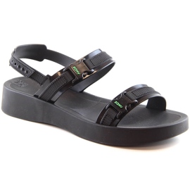 Pohodlné dámské sportovní sandály černé s vůní ZAXY Aventura Sandal HH285286 černý