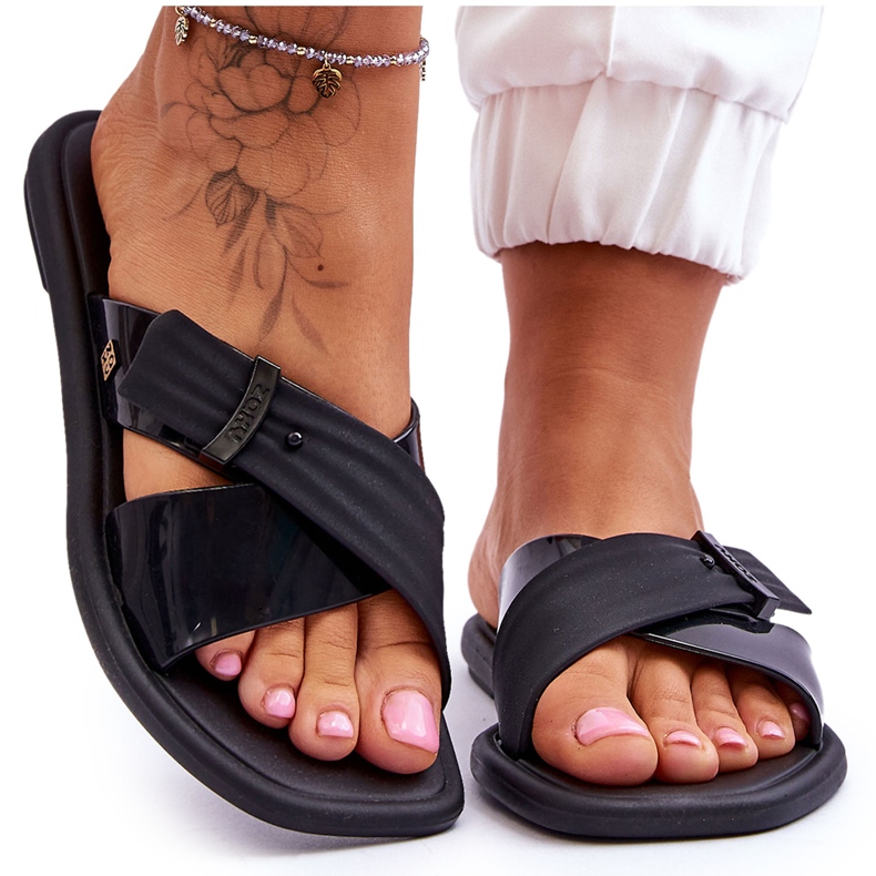 Voňavé veganské pantofle ZAXY JJ285217 Black černá