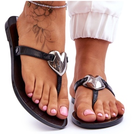 Dámské veganské žabky ZAXY JJ285031 Black černý