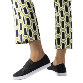 Černé eko semišové tenisky Jamal černý