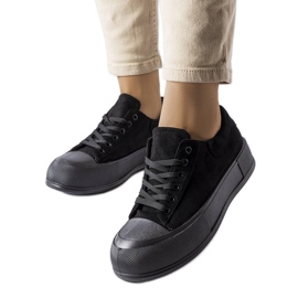 BM Černé tenisky na platformě od Agathe černý