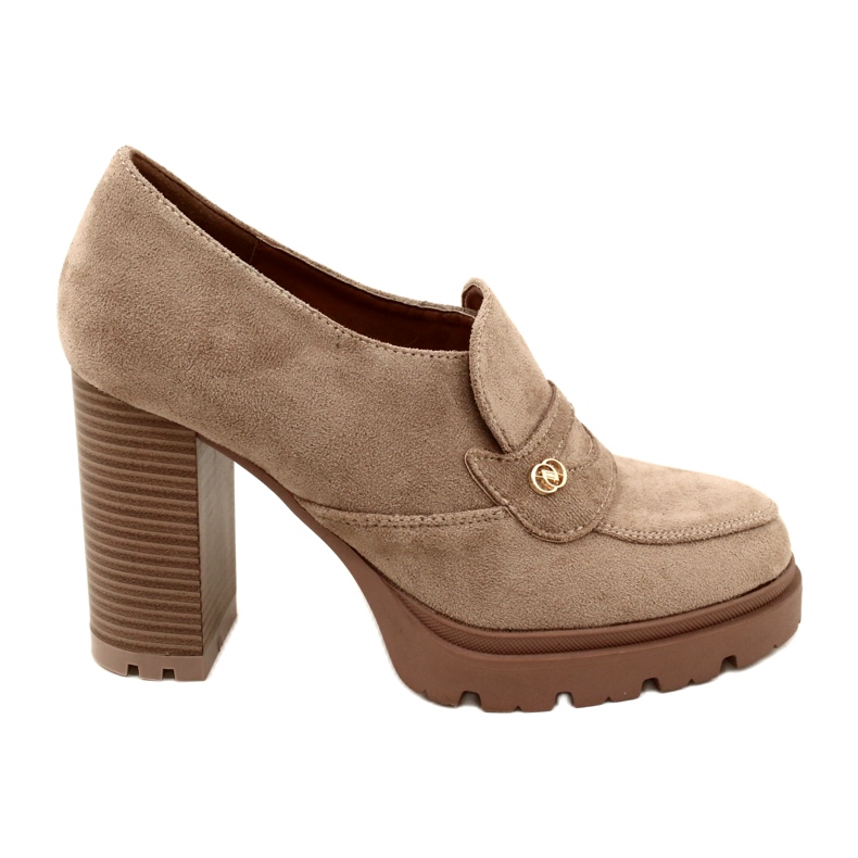 Evento Módní mokasíny na platformě a béžový bar