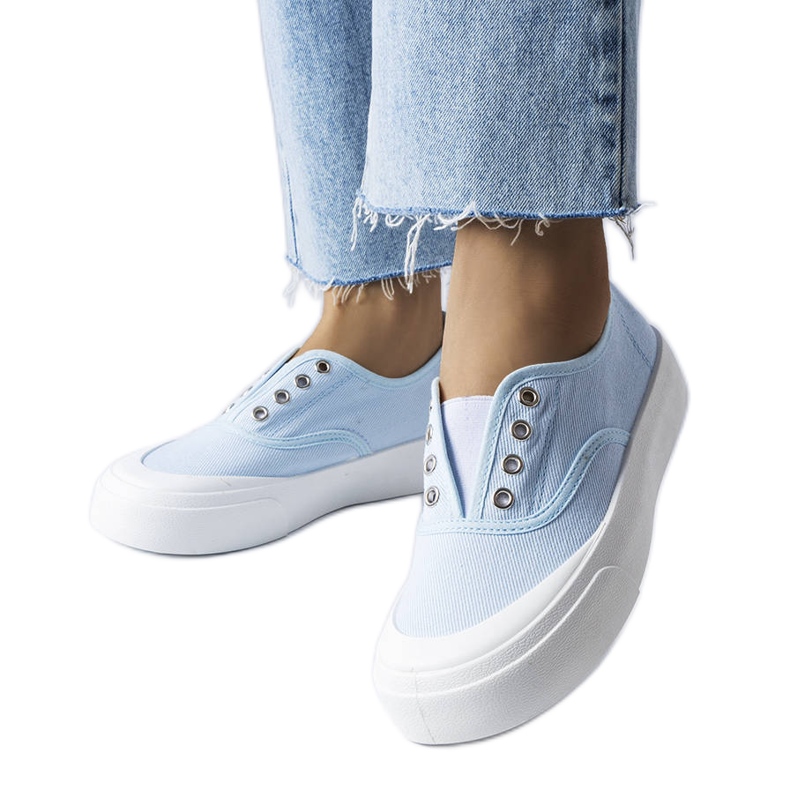 Modré slip-on tenisky od Rabican modrý