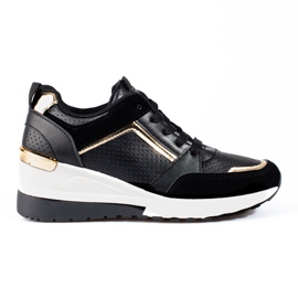 Dámské černé tenisky Shelovet na klínku černá