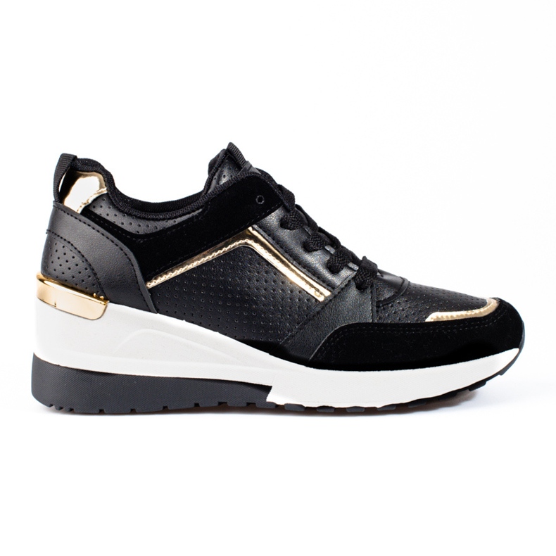 Dámské černé tenisky Shelovet na klínku černá