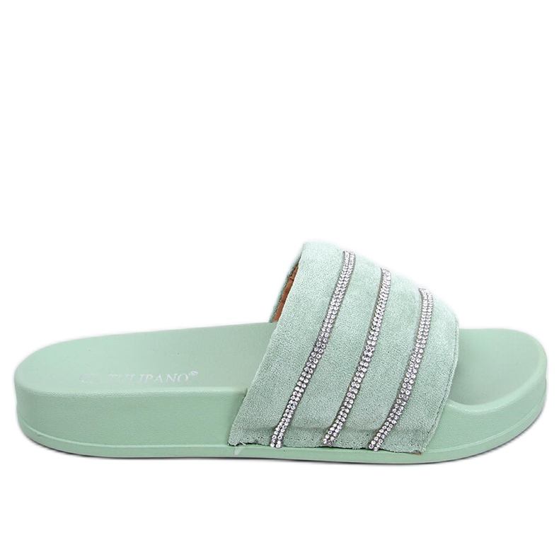 BM Lynne Green štrasové skluzavky zelená