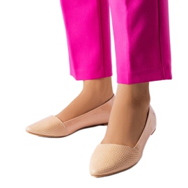 Béžové elegantní balerínky značky Riel béžový Béžové elegantní balerínky značky Riel béžový