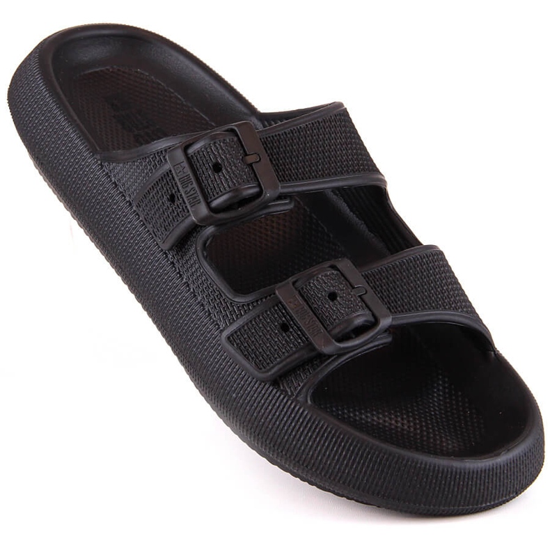 Černé nastavitelné sportovní pantofle Big Star LL274615 černá