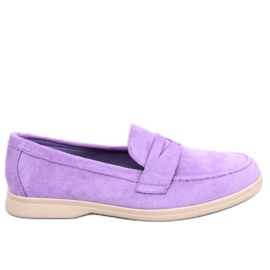 BM Semišové mokasíny Blum Purple fialová