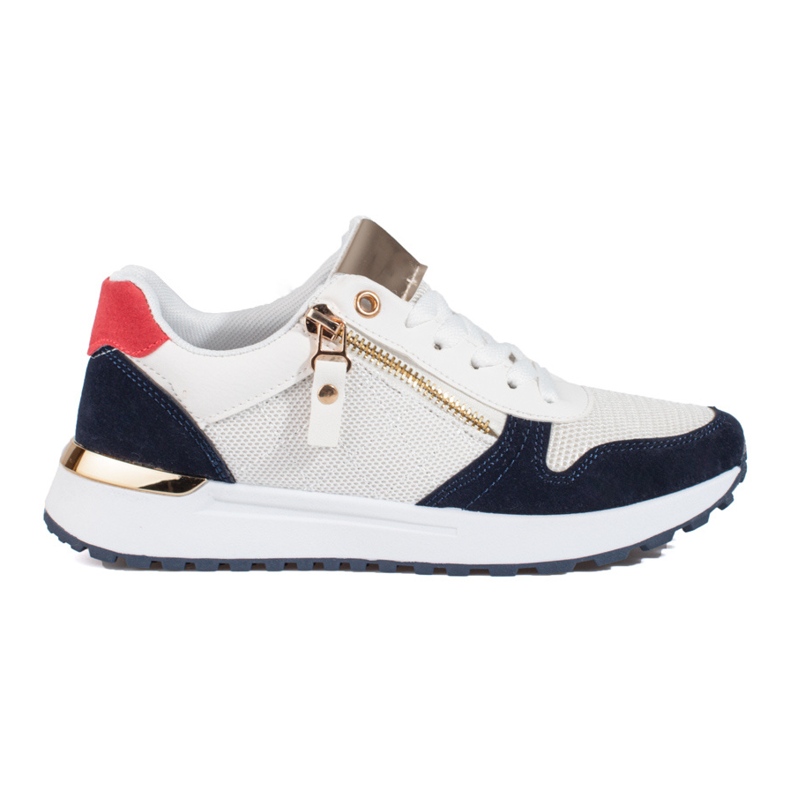 Pohodlná dámská sportovní obuv bílá Shelovet bílý Pohodlná dámská sportovní obuv bílá Shelovet bílý