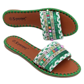 Pantofle Maroko Green Marrakech zelený