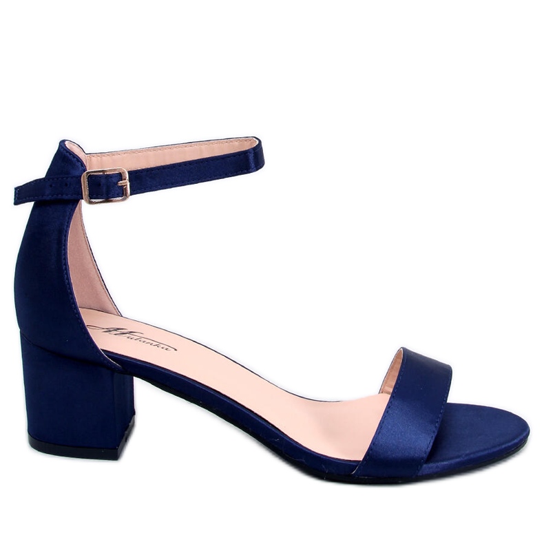 Sandály na nízkém podpatku od Clarence Blue modrý