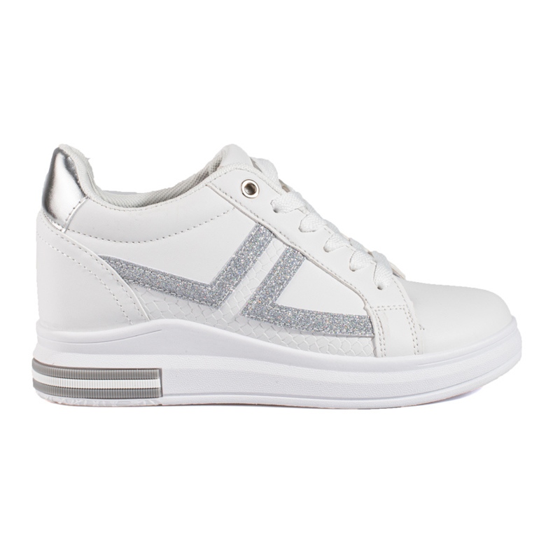 Bílé tenisky se skrytým klínem od Shelovet bílý