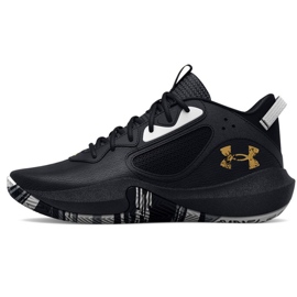 Basketbalové boty Under Armour Gs Lockdown 6 Jr 3025617 003 černý černý