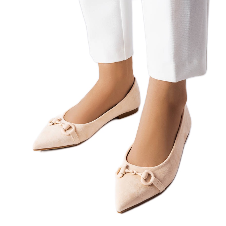 Béžové ploché špičky od Aimé béžový Béžové ploché špičky od Aimé béžový