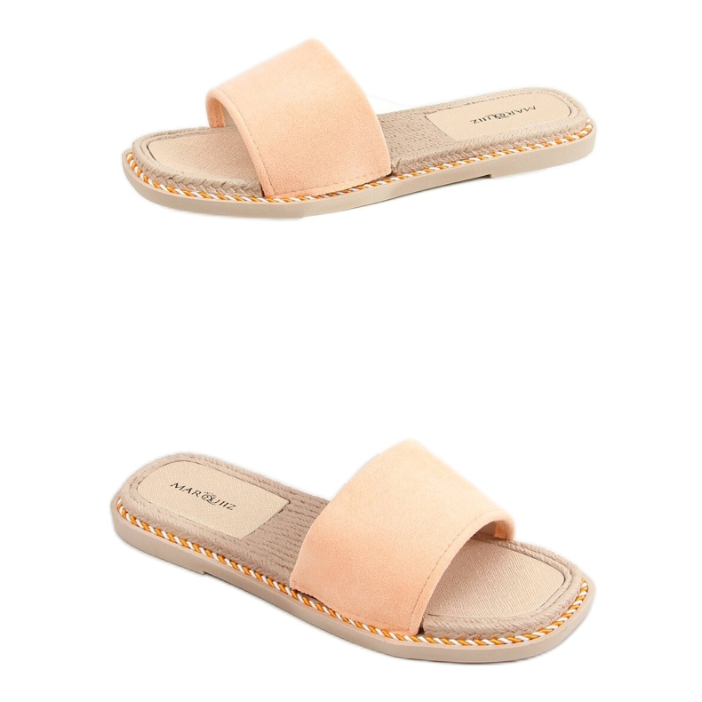 Dámské semišové pantofle Daniels Orange oranžový