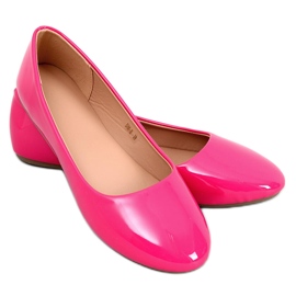Lakované baleríny Cargil Fuchsia růžový