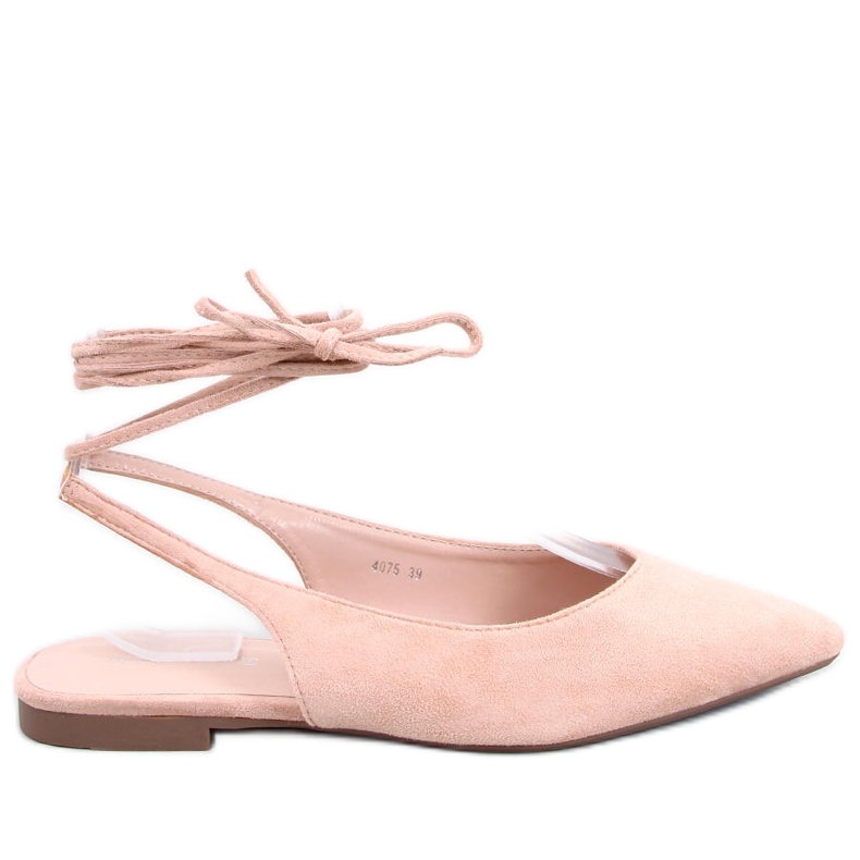 BM Dentoni Nude Slingback Ballet Flats béžový