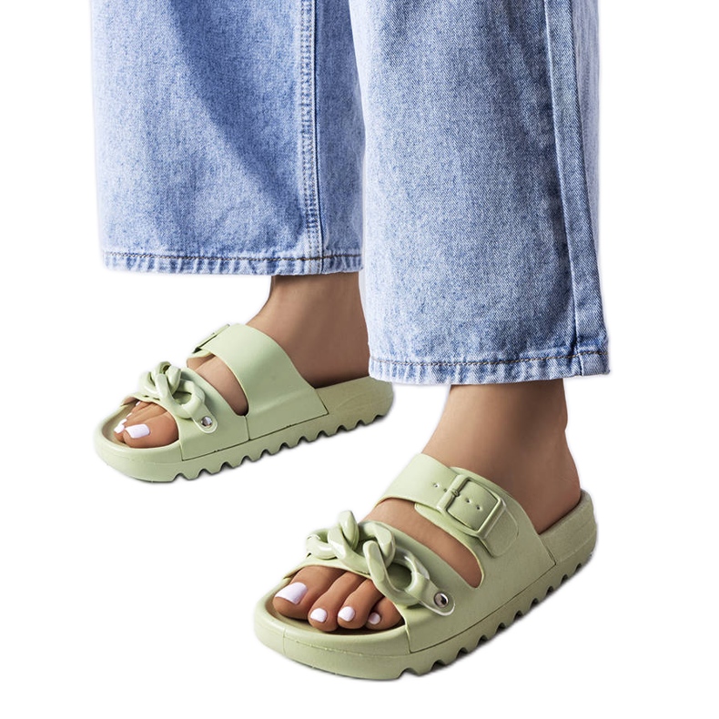 Zelené gumové žabky zelená Zelené gumové žabky zelená