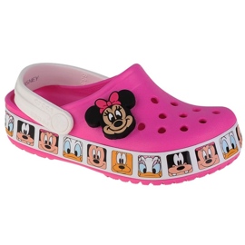 Crocs Fl Minnie Mouse Band Clog T Jr 207720-6QQ růžový Crocs Fl Minnie Mouse Band Clog T Jr 207720-6QQ růžový