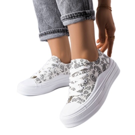 Bílé tenisky na platformě od Bélaira bílý Bílé tenisky na platformě od Bélaira bílý