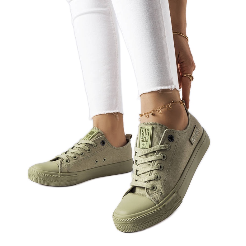 Zelené tenisky od Big Star LL274028 zelená