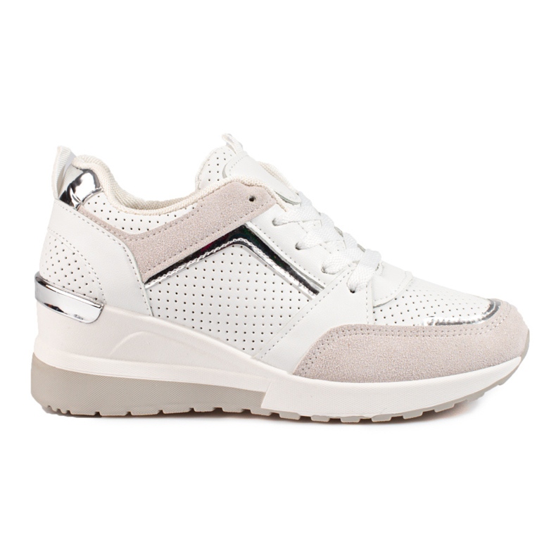 Bílé dámské tenisky na klínku Shelovet bílý