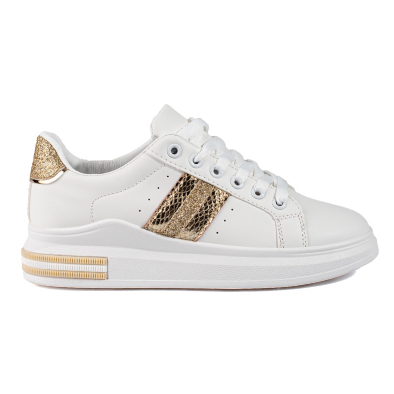 Dámské tenisky Shelovet na vysoké platformě bílé bílý