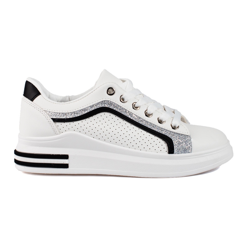 Dámské tenisky Shelovet na vysoké platformě bílé bílý