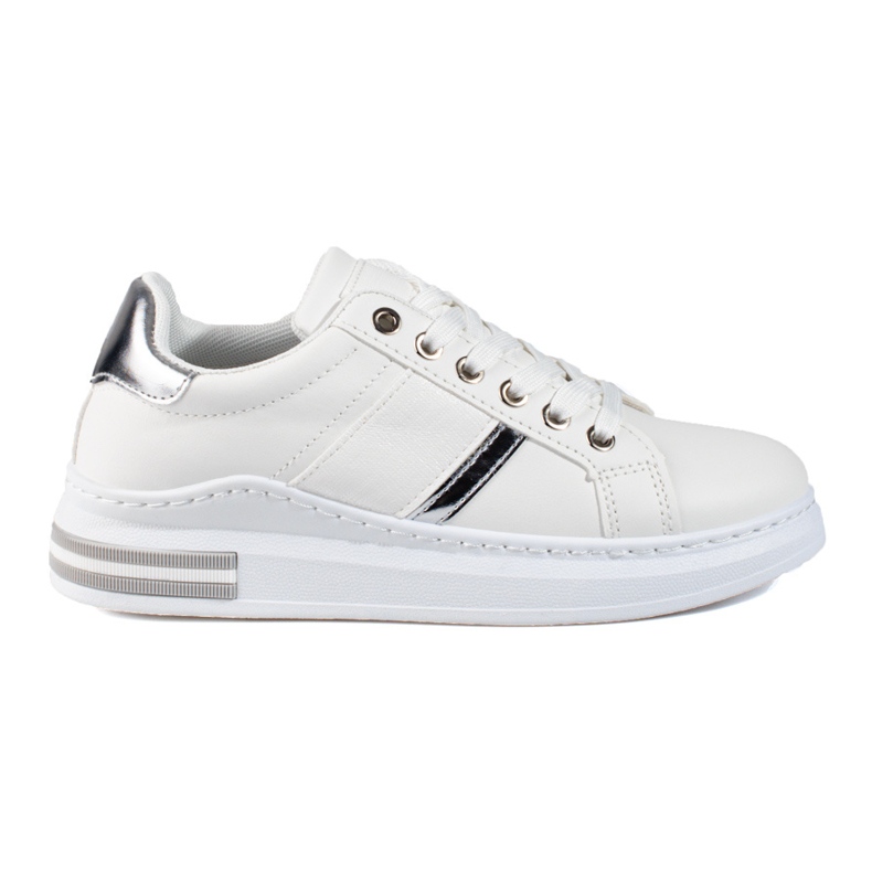 Dámské bílé kozačky se silnou podrážkou Shelovet bílý