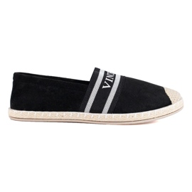 Vinceza Dámské černé semišové espadrilky od Vincezy černý