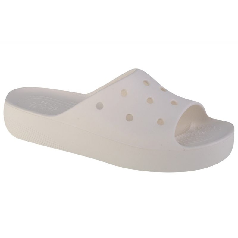 Žabky Crocs Classic Platform Slide 208180-100 bílý
