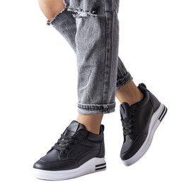 Černé třpytivé tenisky Bonevil černý