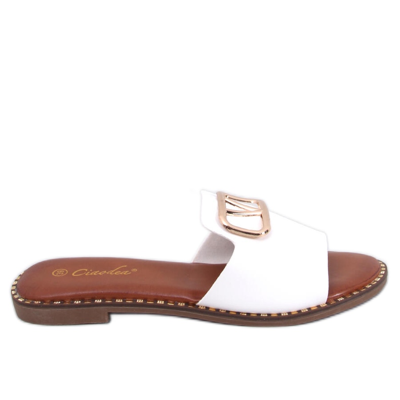 BM Dámské pantofle Tonya White bílý